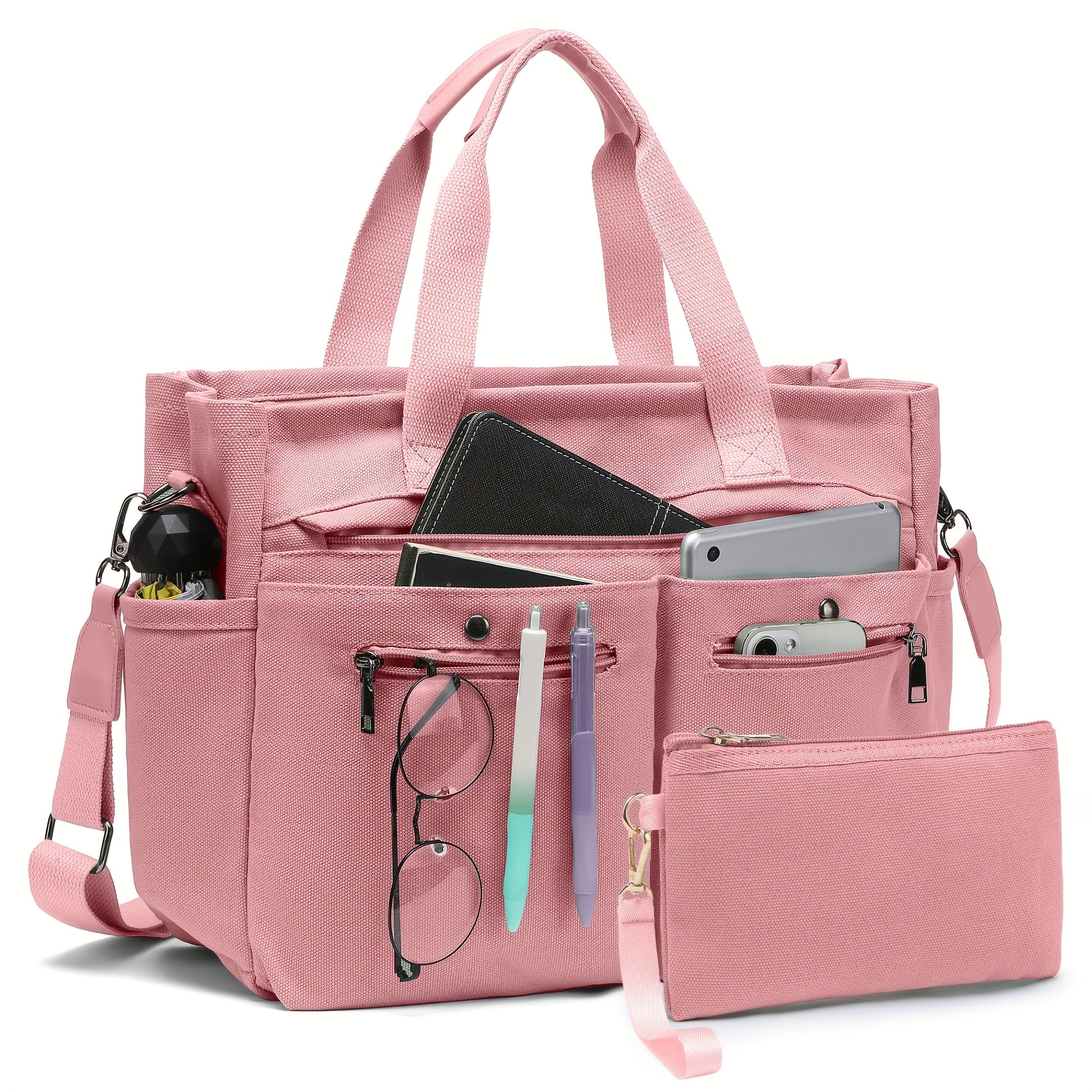 Laptop Bag – 2 Piece, Canvas, for Travel & Work – detail view 45