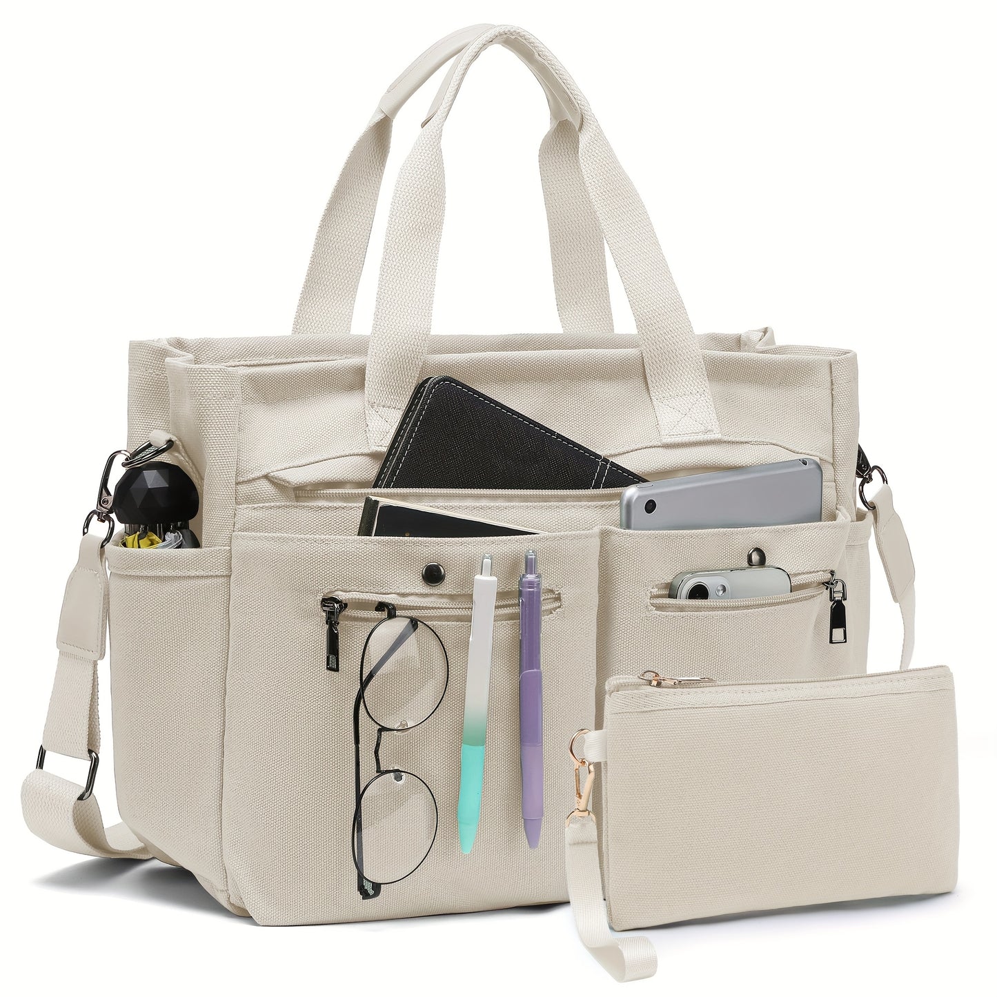 Laptop Bag – 2 Piece, Canvas, for Travel & Work – detail view 7