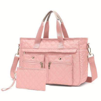 Laptop Bag – 2-Piece, Nylon, Quilted, for Travel & Work – detail view 7