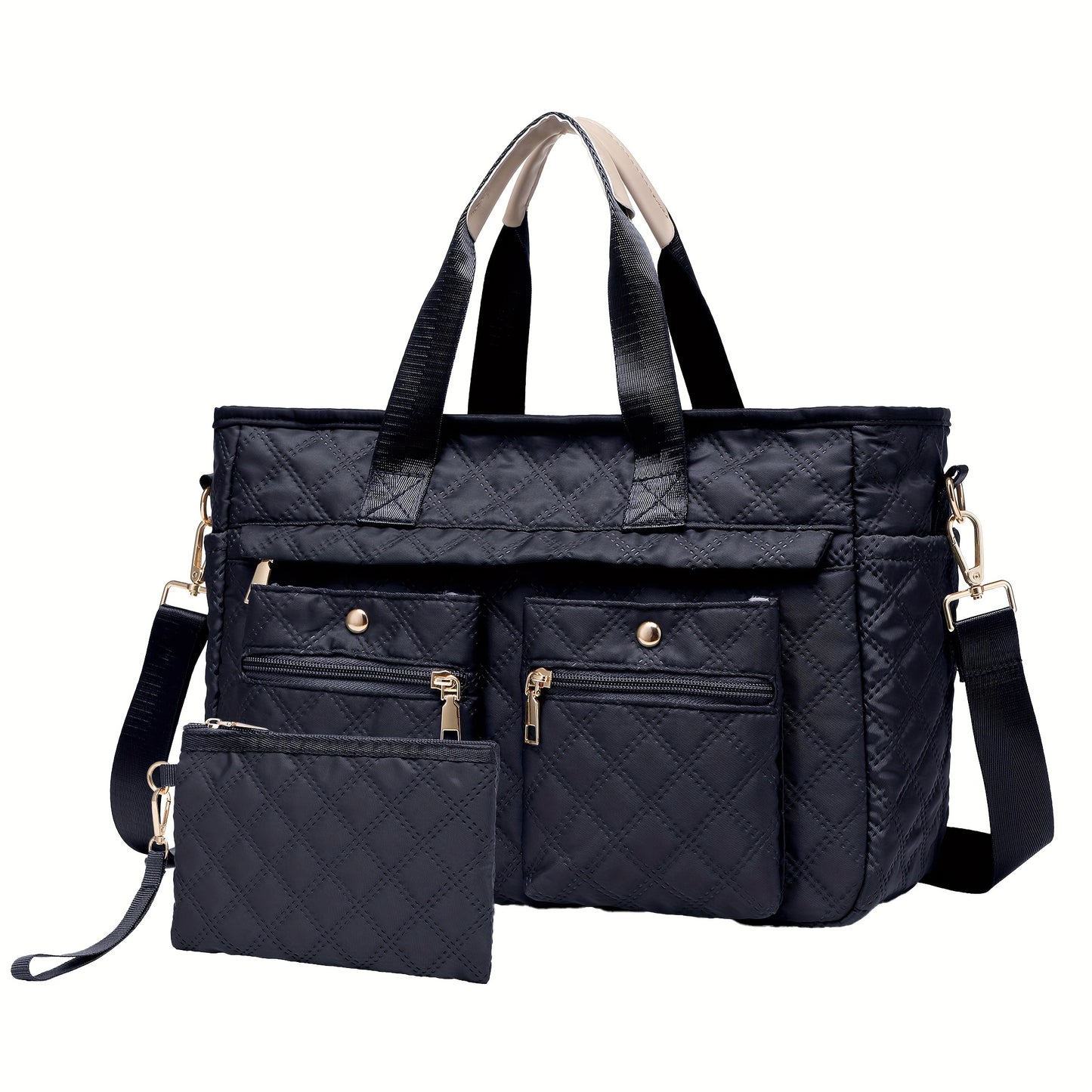 Laptop Bag – 2-Piece, Nylon, Quilted, for Travel & Work – detail view 19
