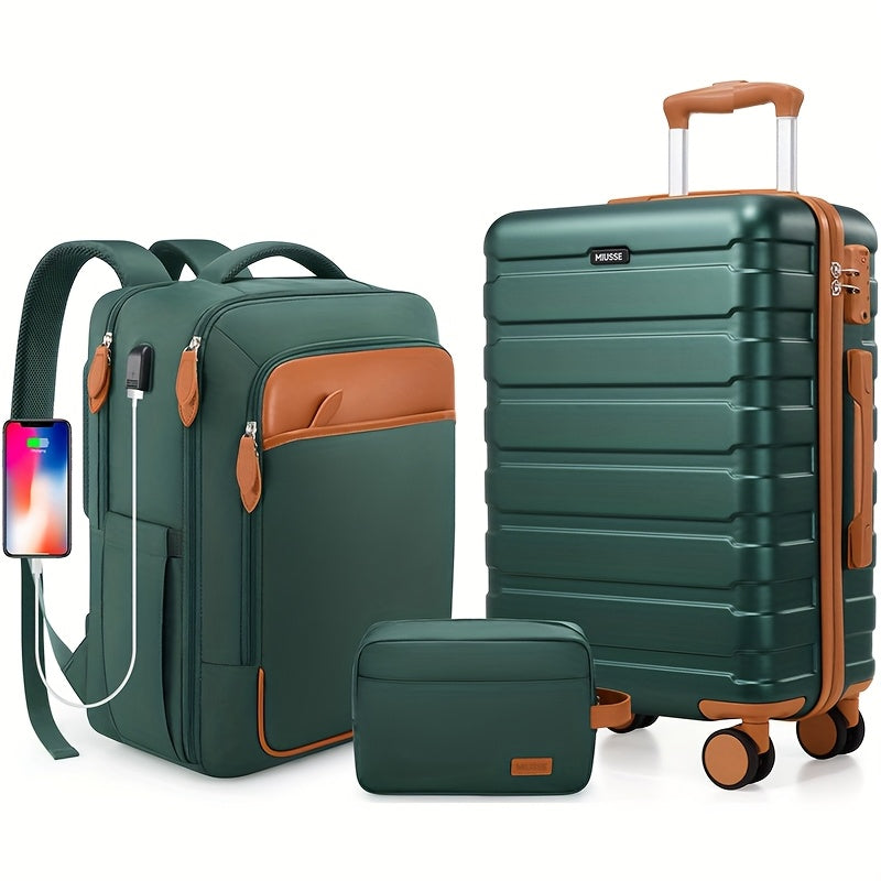 Laptop Bag – 3 Piece, Hardshell, TSA Lock, Spinner Wheels – detail view 25