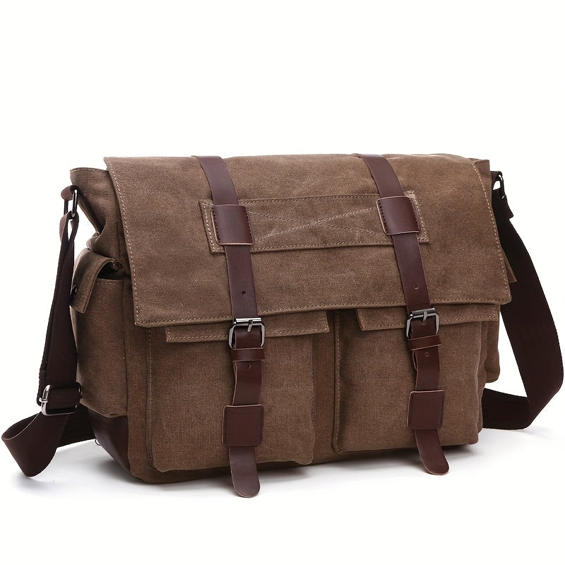 Laptop Bag – Canvas, Lightweight, Adjustable Strap, for Work & Everyday Use – front view - product view 18