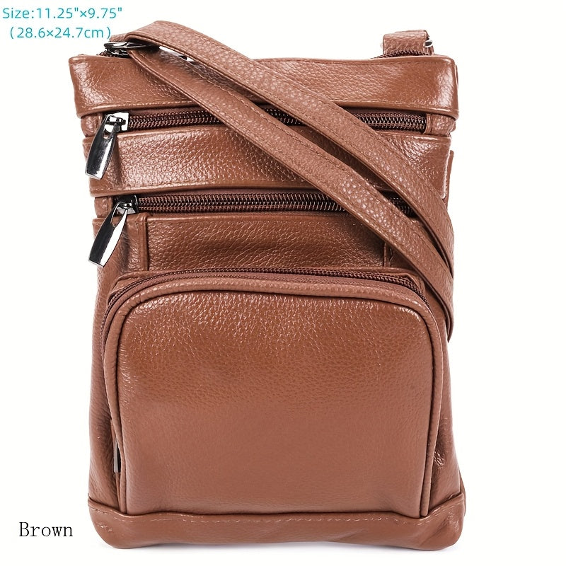 Laptop Bag – 10 Colors, Genuine Leather, Adjustable Strap – detail view 9