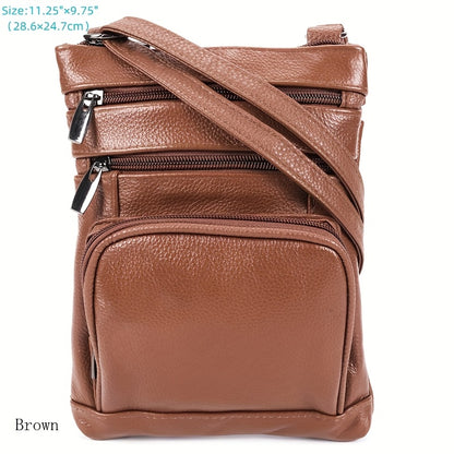 Laptop Bag – 10 Colors, Genuine Leather, Adjustable Strap – detail view 9