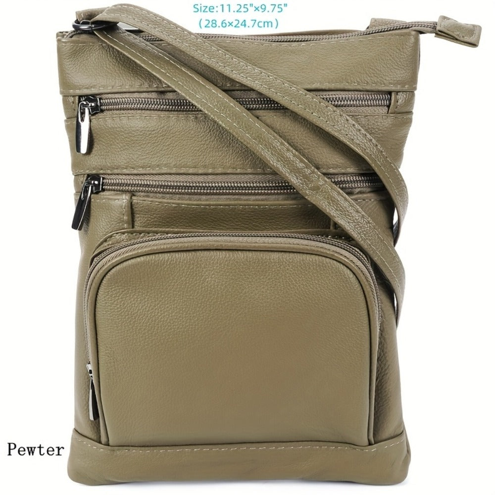 Laptop Bag – 10 Colors, Genuine Leather, Adjustable Strap – detail view 55