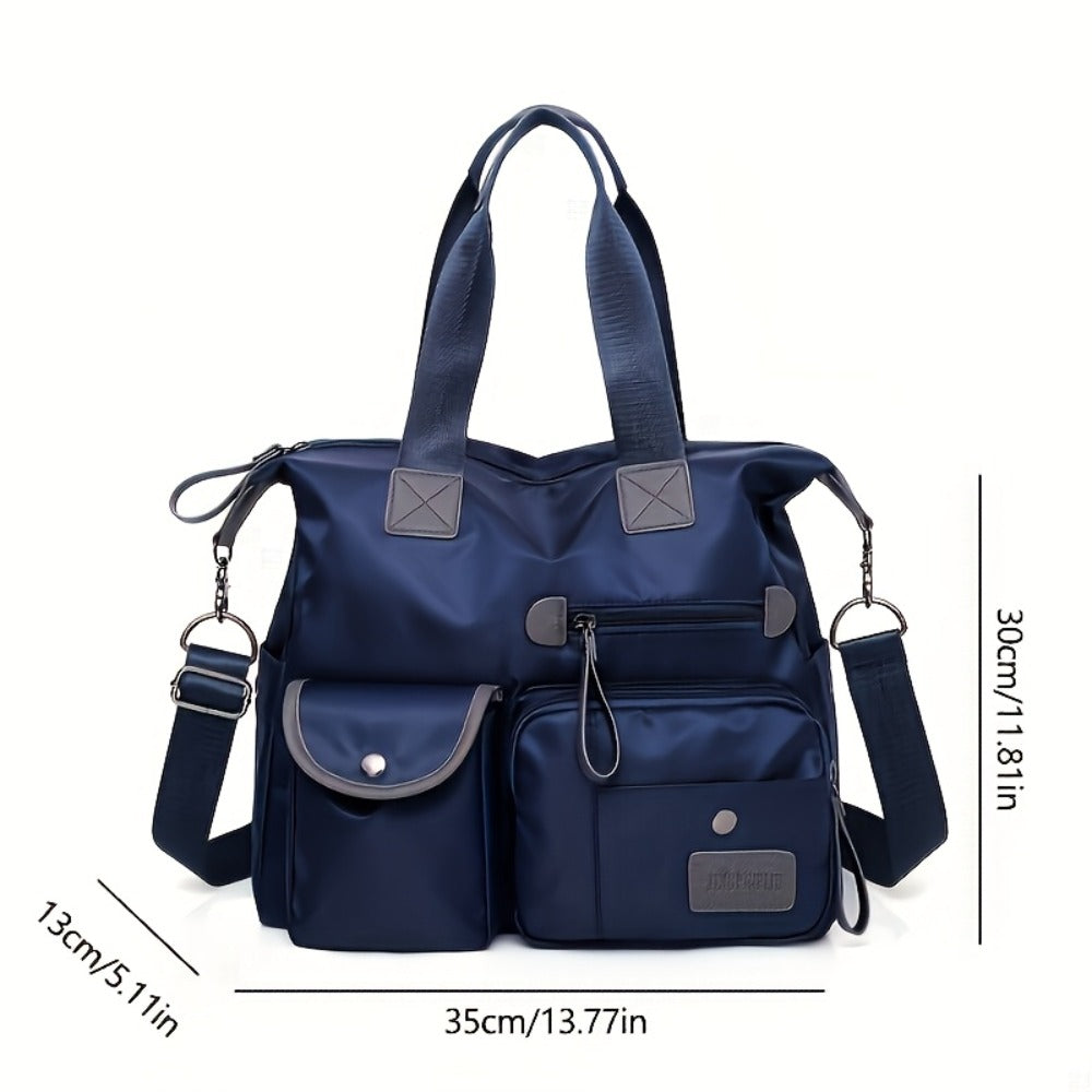 Laptop Bag – Nylon, Large Capacity, Multi Pocket, Adjustable Strap – detail view 3