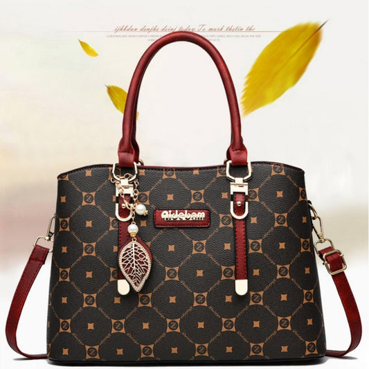 Laptop Bag – PU Leather, Large Capacity, Adjustable Strap – front view