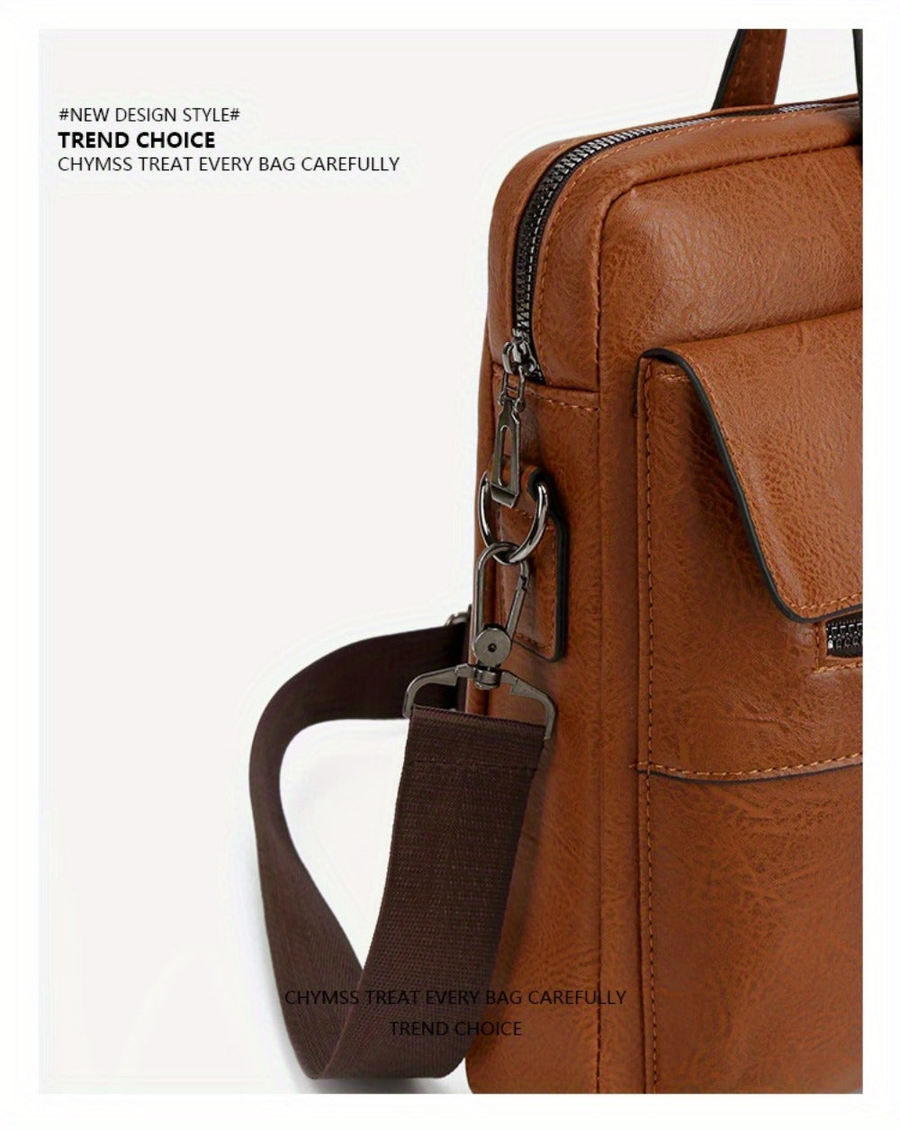 Laptop Bag – PU Leather, Lightweight, for Work & Everyday Use – detail view 21