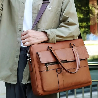 Laptop Bag – PU Leather, Lightweight, for Work & Everyday Use – detail view 9