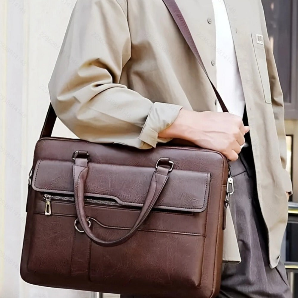 Laptop Bag – PU Leather, Lightweight, for Work & Everyday Use – detail view 10
