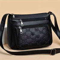 Black butterfly shoulder messenger bag