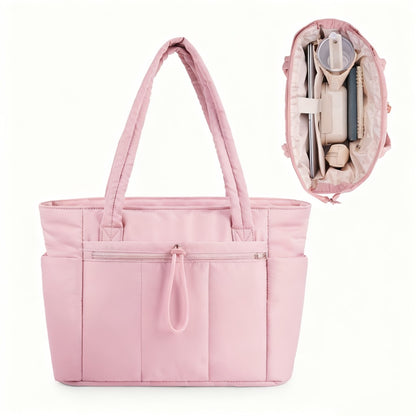 Laptop Bag – 10 Colors, Quilted, Trolley Sleeve, for Travel & Work – detail view 11