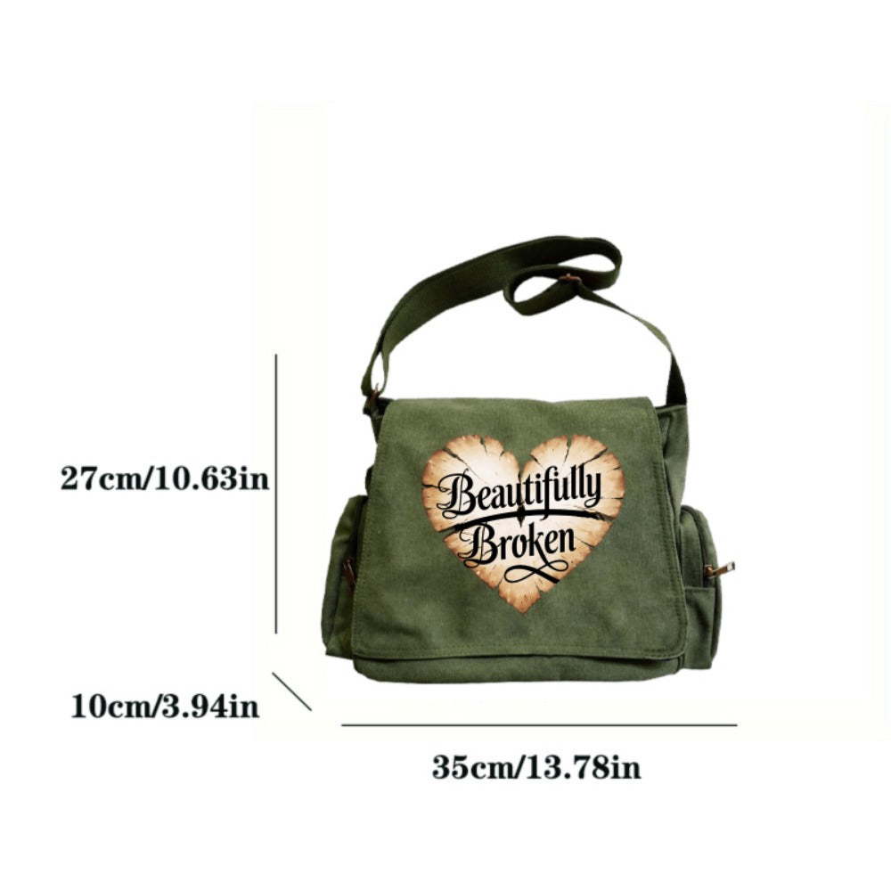 Laptop Bag – for Travel & Everyday Use, Spacious Vintage Flip Top Messenger – detail view 4
