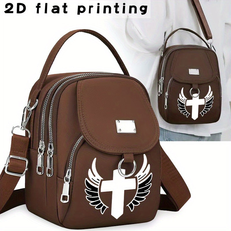 Laptop Bag – for Travel & Work, Angels Arrow Print Messenger Casual – detail view 13