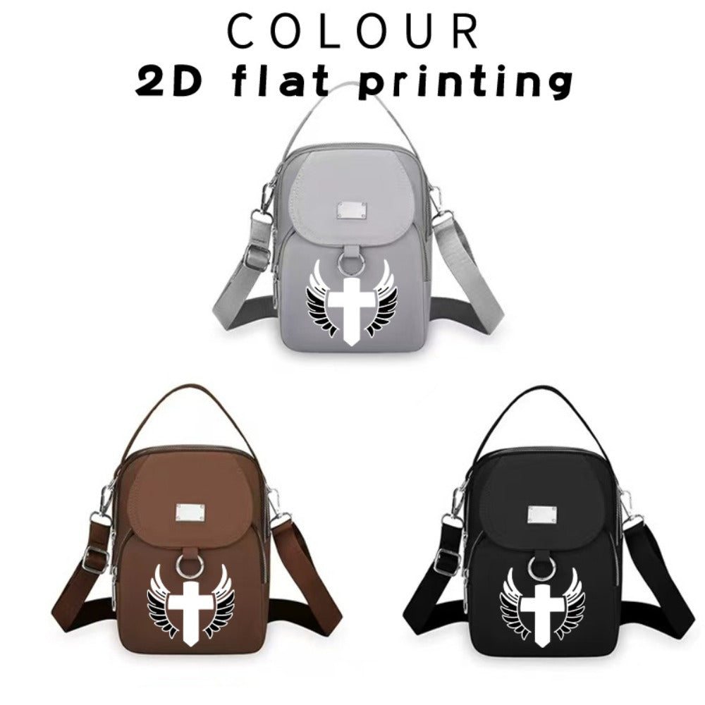 Laptop Bag – for Travel & Work, Angels Arrow Print Messenger Casual – detail view 10