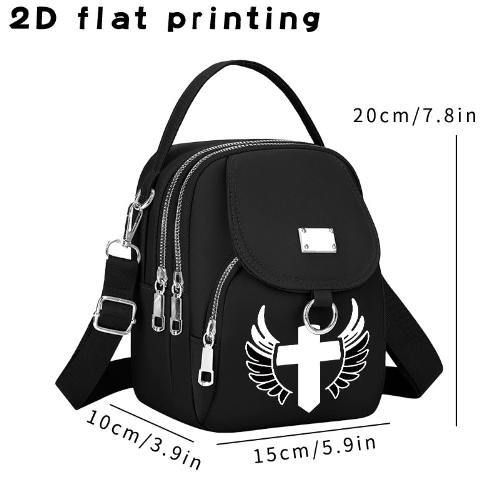 Laptop Bag – for Travel & Work, Angels Arrow Print Messenger Casual – detail view 4