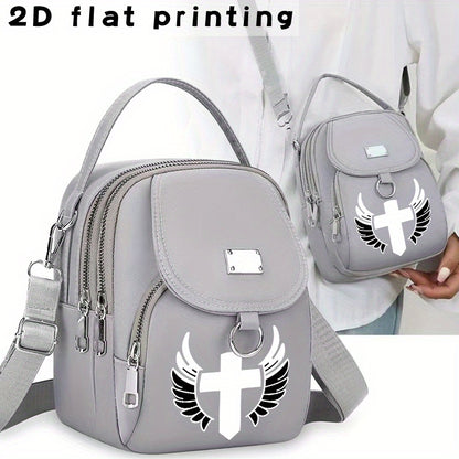 Laptop Bag – for Travel & Work, Angels Arrow Print Messenger Casual – detail view 12