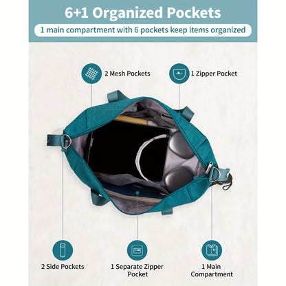 Laptop Bag – for Travel, Gym Duffel Shoe Compartment Large – detail view 21