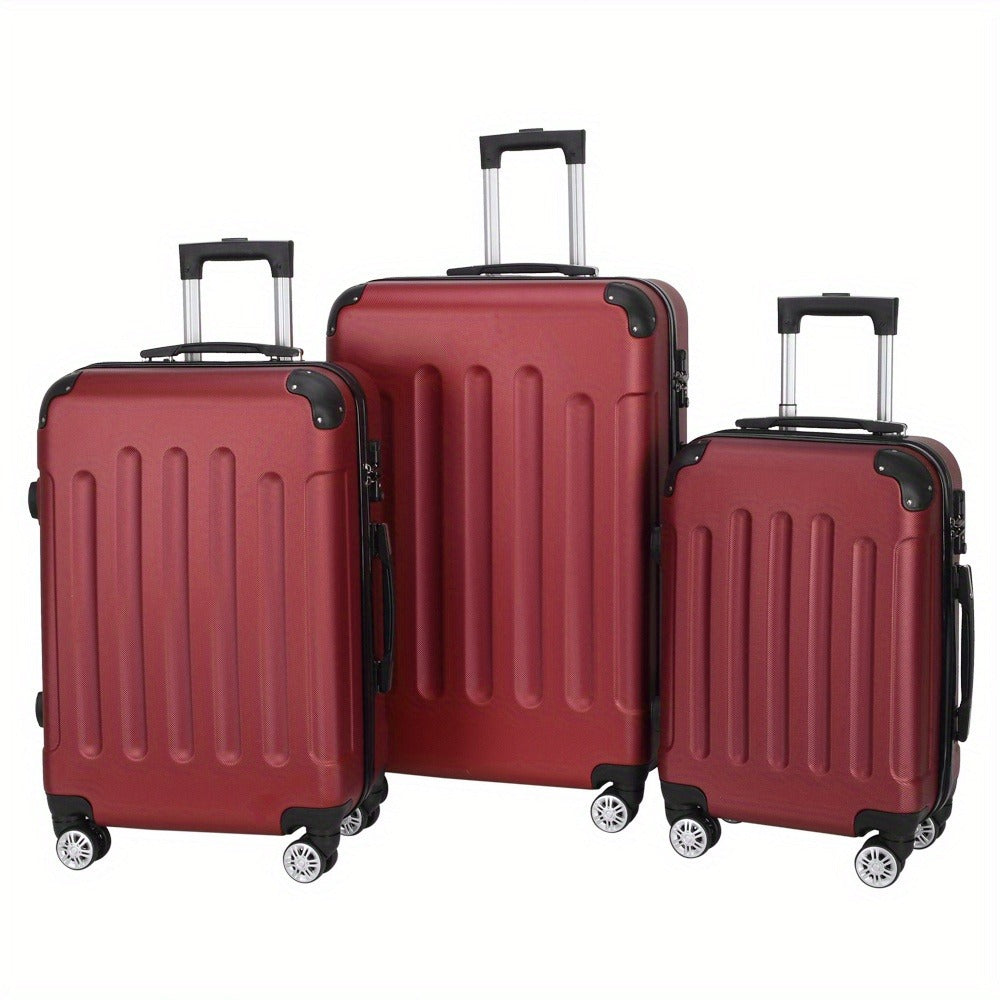 Luggage Set – 3-Piece, ABS Hardshell, TSA Lock, Spinner Wheels | Bag Vero – front view