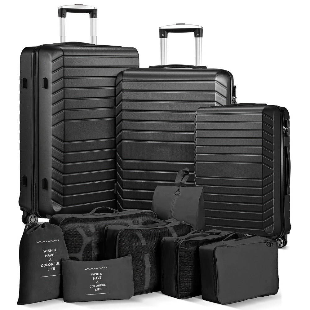 Luggage Set – 10 Piece, ABS Hardshell, Spinner Wheels, Combination Lock – detail view 10