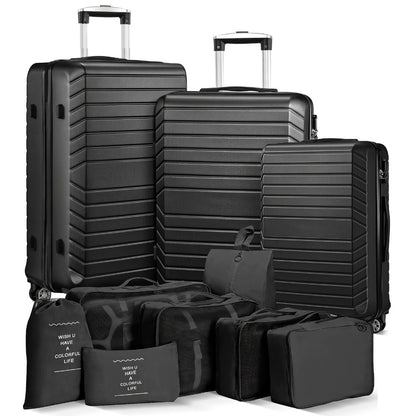 Luggage Set – 10 Piece, ABS Hardshell, Spinner Wheels, Combination Lock – detail view 10