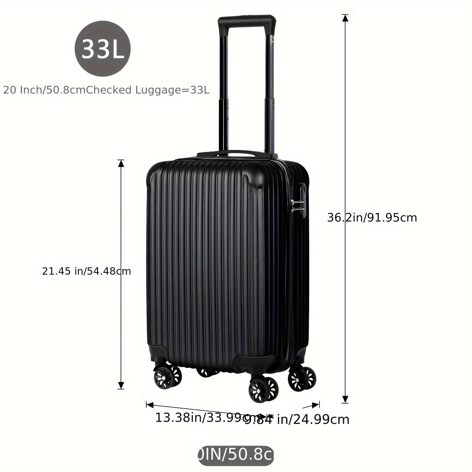 Luggage Set – 2-Piece, 20 Inch, Hardshell, for Travel & Work – detail view 8