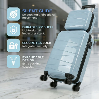 Luggage Set – 2 Piece, 20 Inch, 14 Inch, ABS Hardshell – detail view 15