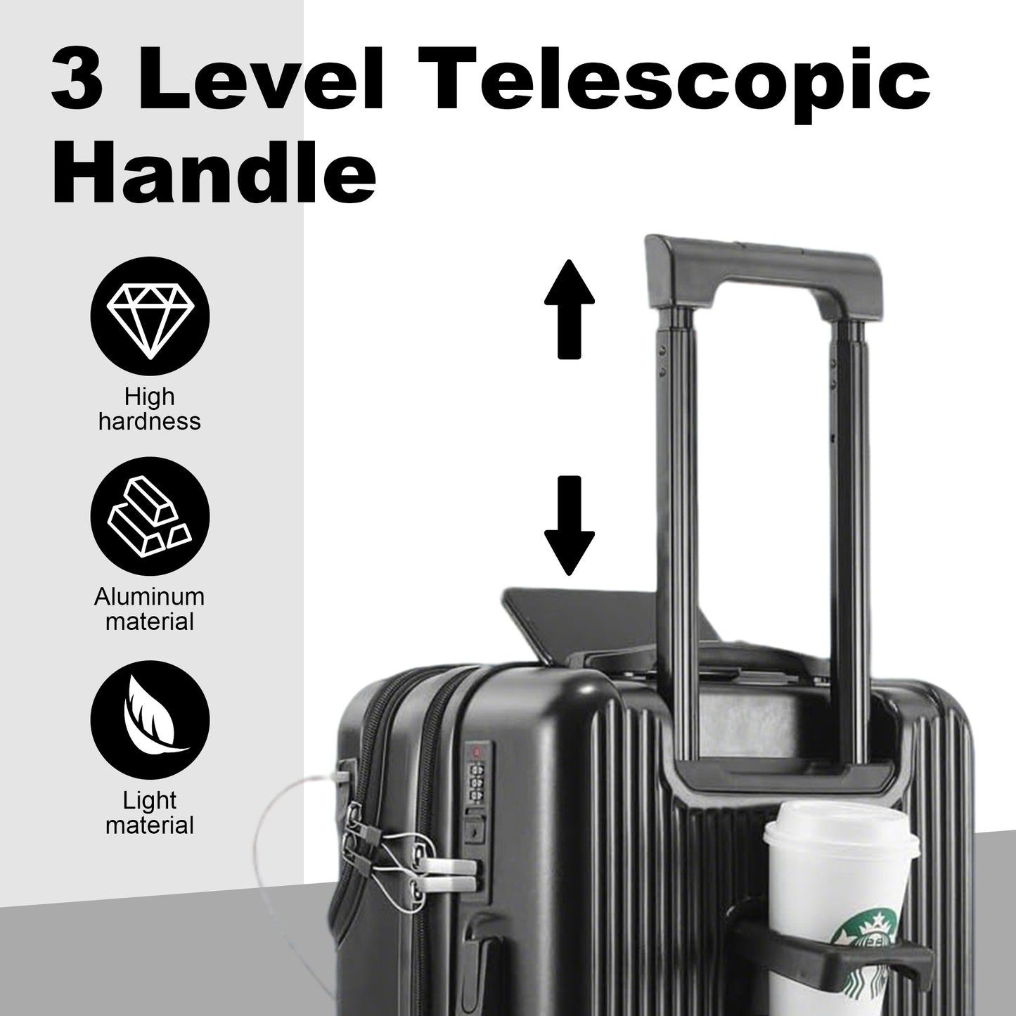 Luggage Set – 20 Inch, Hardshell, USB Charging, TSA Lock – detail view 28