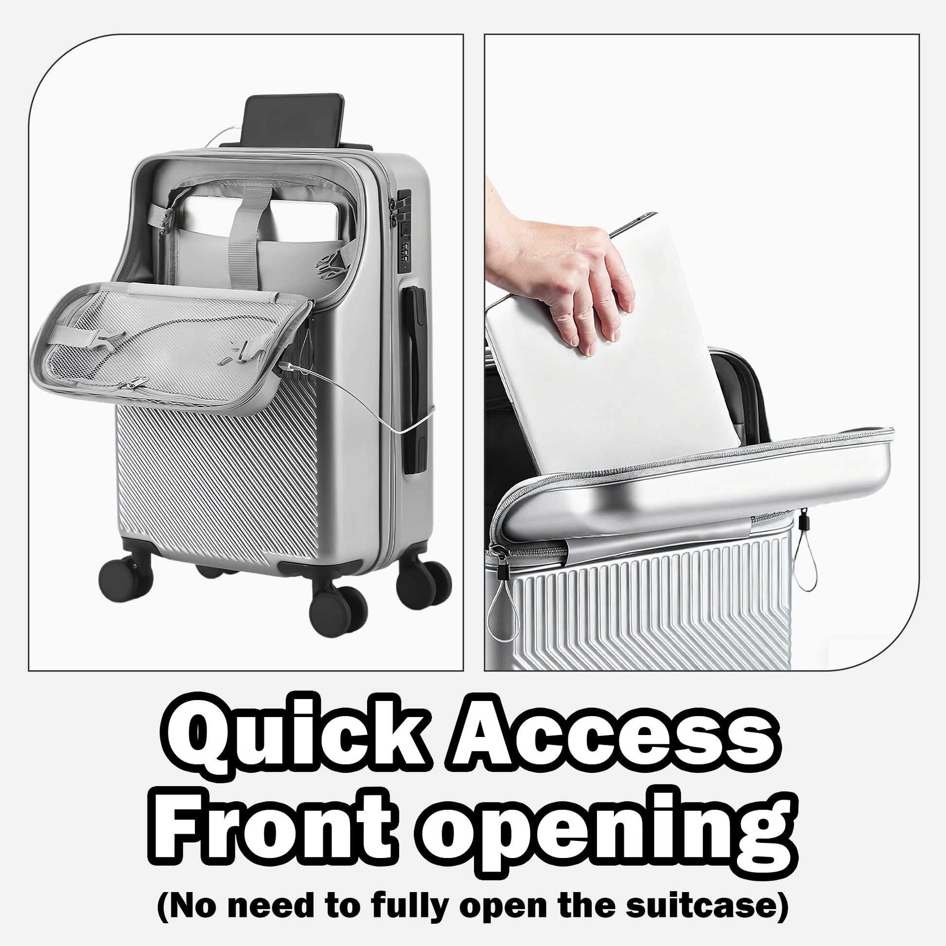 Luggage Set – 20 Inch, Hardshell, USB Charging, TSA Lock – detail view 33
