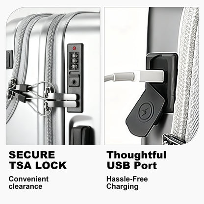 Luggage Set – 20 Inch, Hardshell, USB Charging, TSA Lock – detail view 37