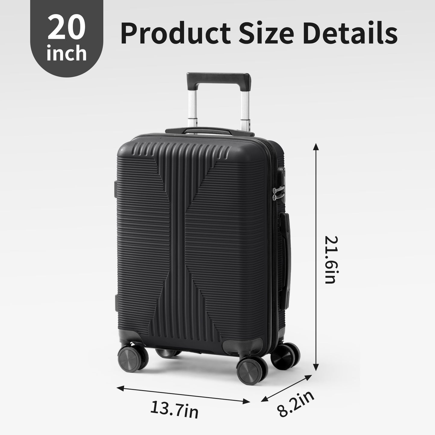 Luggage Set – 28 Inch, Hardshell, Lightweight, TSA Lock – detail view 52