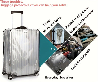Luggage Set – 3 Pack, 28 Inch, PVC, Clear – detail view 10