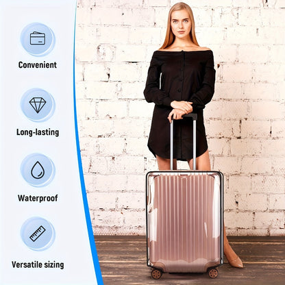 Luggage Set – 3 Pack, 28 Inch, PVC, Clear – detail view 4