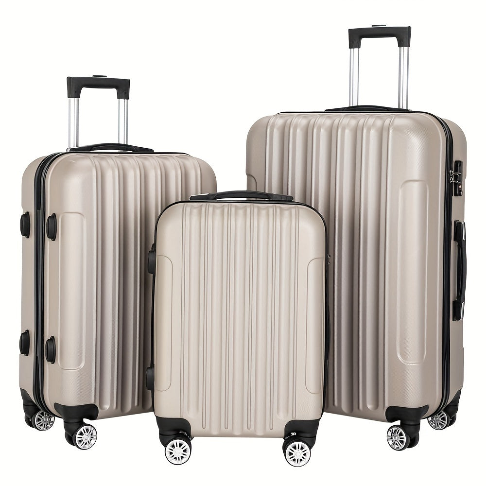 Luggage Set – 3 Piece, 28 Inch, ABS Hardshell, Combination Lock – detail view 28