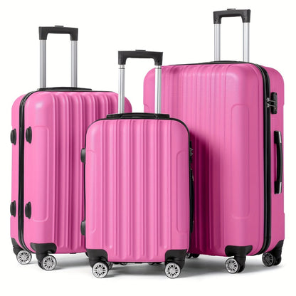 Luggage Set – 3 Piece, 28 Inch, ABS Hardshell, Combination Lock – alternate view