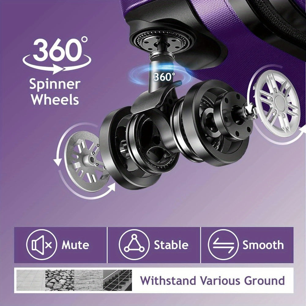 Luggage Set – 3 Piece, 28 Inch, Hardshell, Spinner Wheels – detail view 11