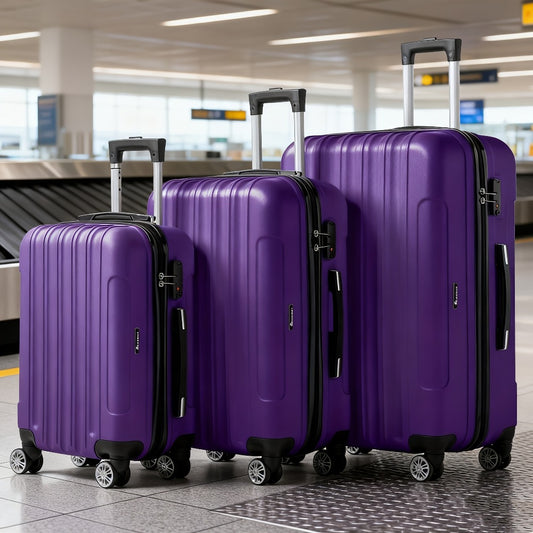 Luggage Set – 3 Piece, 28 Inch, Hardshell, Spinner Wheels – front view