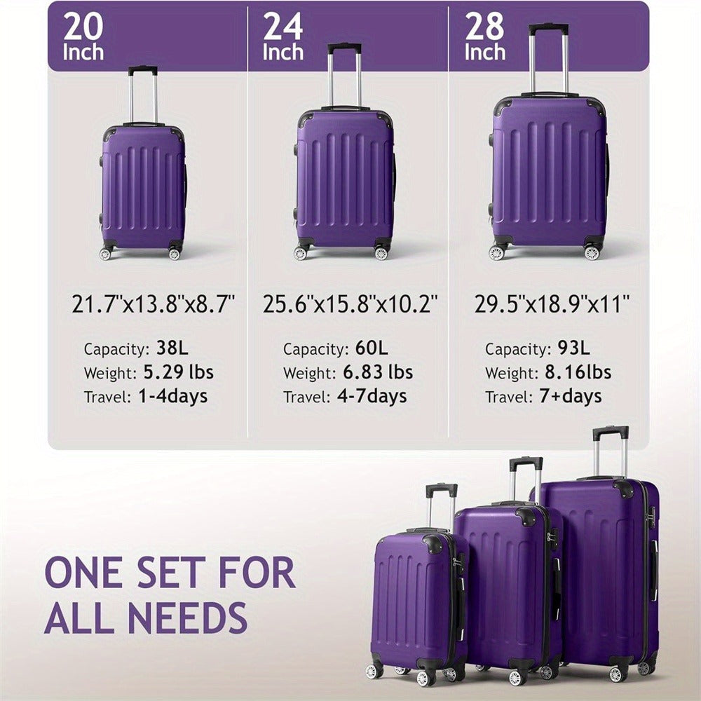 Luggage Set – 3 Piece, 28 Inch, Hardshell, TSA Lock – detail view 18