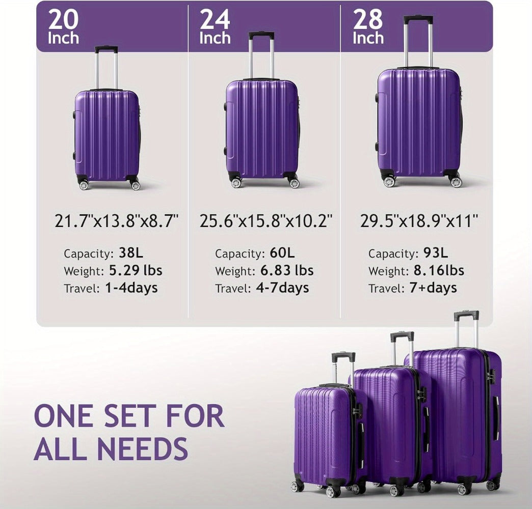 Luggage Set – 3 Piece, 28 Inch, Spinner Wheels, for Travel – detail view 10
