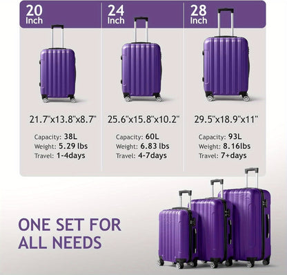 Luggage Set – 3 Piece, 28 Inch, Spinner Wheels, for Travel – detail view 10