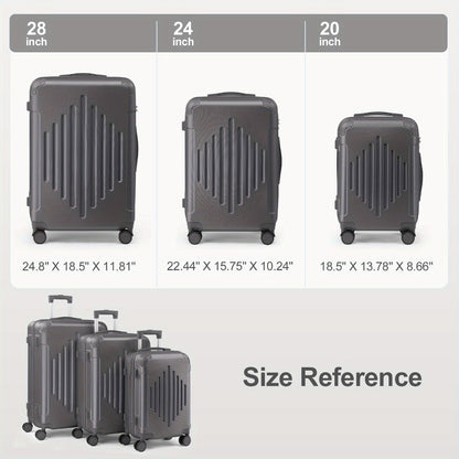 Luggage Set – 3 Piece, 28 Inch, Hardshell, Spinner Wheels – detail view 7