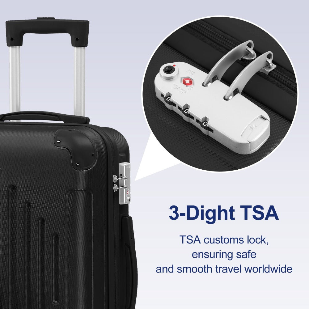 Luggage Set – 3 Piece, 28 Inch, Hardshell, Spinner Wheels – detail view 8