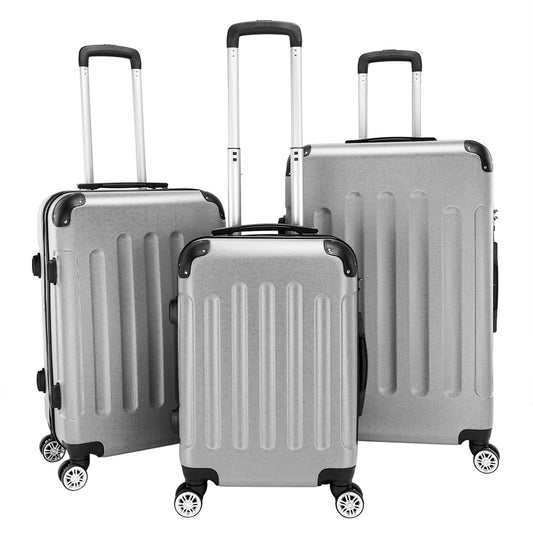 Luggage Set – 3 Piece, 28 Inch, ABS Hardshell, Spinner Wheels – front view