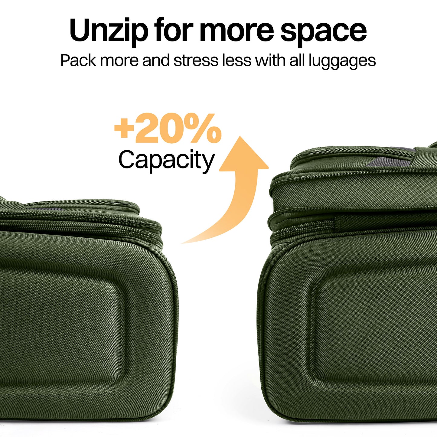 Luggage Set – 3 Piece, 34 Inch, Spinner Wheels, Combination Lock – detail view 22