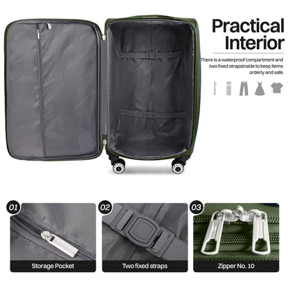 Luggage Set – 3 Piece, 34 Inch, Spinner Wheels, Combination Lock – detail view 26