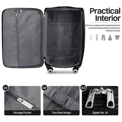 Luggage Set – 3 Piece, 34 Inch, Spinner Wheels, Combination Lock – detail view 35