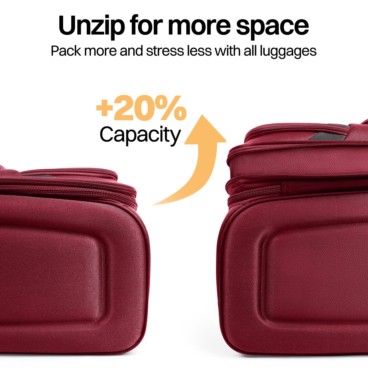 Luggage Set – 3 Piece, 34 Inch, Spinner Wheels, Combination Lock – detail view 40