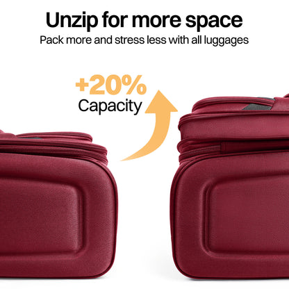 Luggage Set – 3 Piece, 34 Inch, Spinner Wheels, Combination Lock – detail view 40
