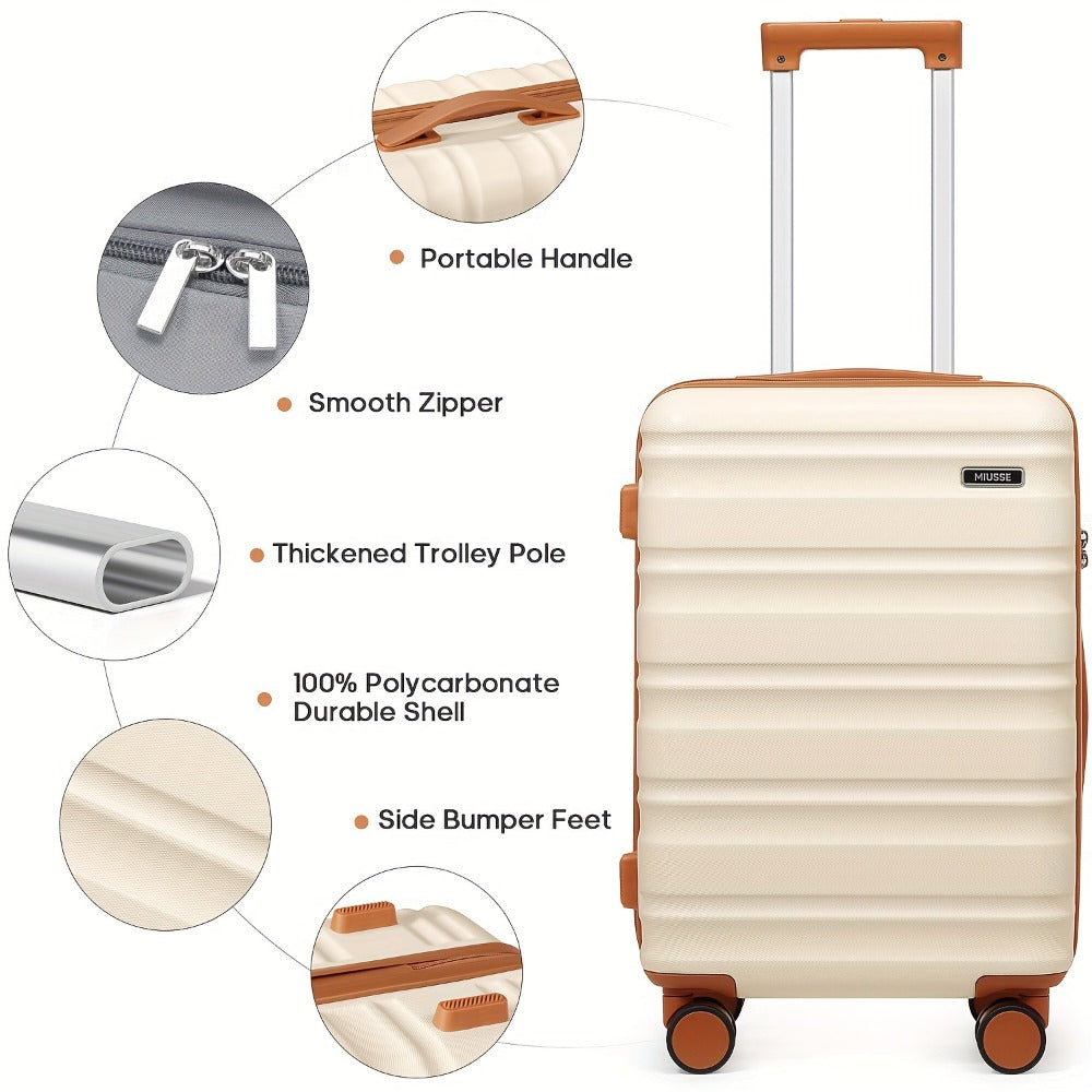 Luggage Set – 3 Piece, Hardshell, TSA Lock, Spinner Wheels – detail view 5