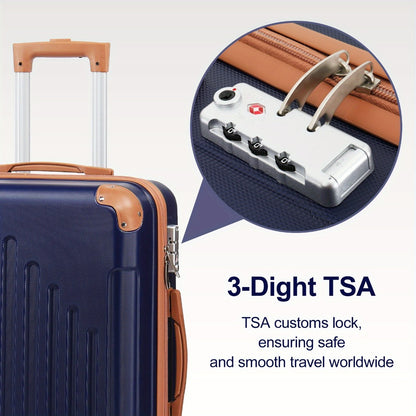 Luggage Set – 3-Piece, Spinner Wheels, TSA Lock, Expandable – detail view 9